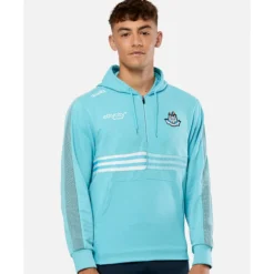 New O'Neills Adult Dublin Nepal Half Zip Fleece Hoody Blue