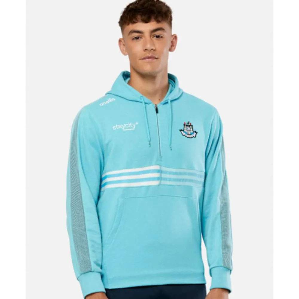 New O'Neills Adult Dublin Nepal Half Zip Fleece Hoody Blue