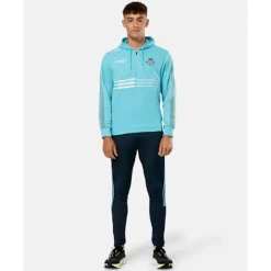 New O'Neills Adult Dublin Nepal Half Zip Fleece Hoody Blue