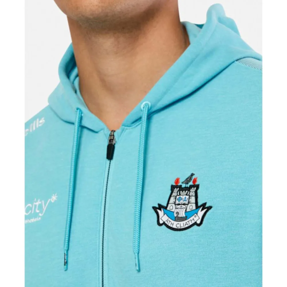 New O'Neills Adult Dublin Nepal Half Zip Fleece Hoody Blue