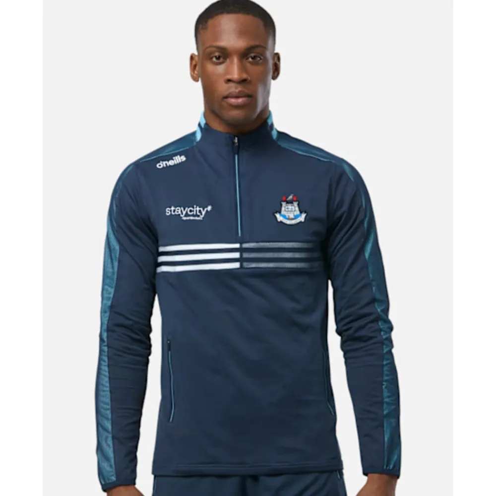 New O'Neills Adult Dublin Nepal Half Zip Top Navy