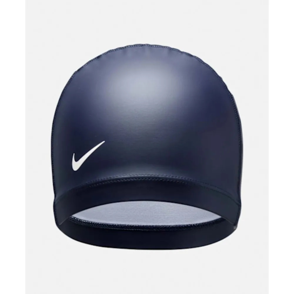 Fashion Nike Adult Synthetic Coated Swim Cap Navy