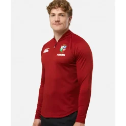 Discount Canterbury Adults British And Irish Lions Half Zip Top Red
