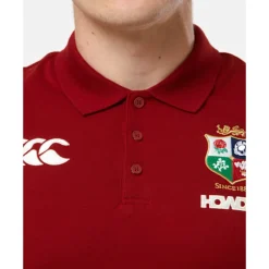 Clearance Canterbury Adults British And Irish Lions Pique Polo Red