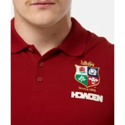 Clearance Canterbury Adults British And Irish Lions Pique Polo Red