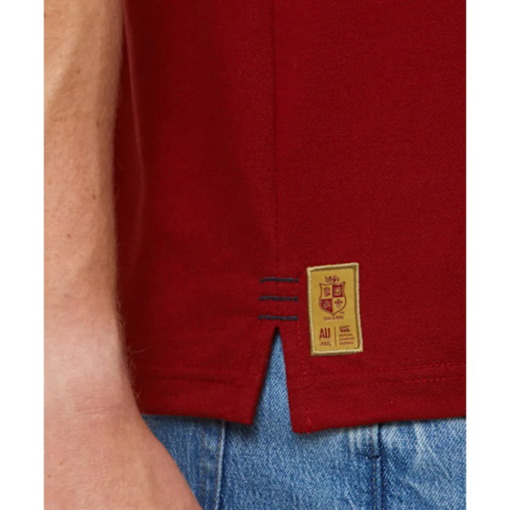 Clearance Canterbury Adults British And Irish Lions Pique Polo Red