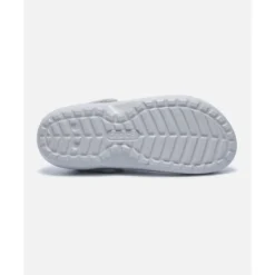Hot Crocs Adults Classic Fuzz Lined Clog Grey