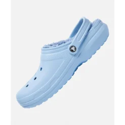 Sale Crocs Adults Classic Fuzz Lined Clog Blue