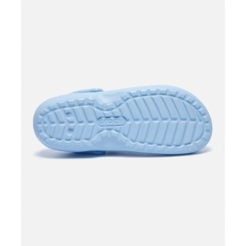 Sale Crocs Adults Classic Fuzz Lined Clog Blue