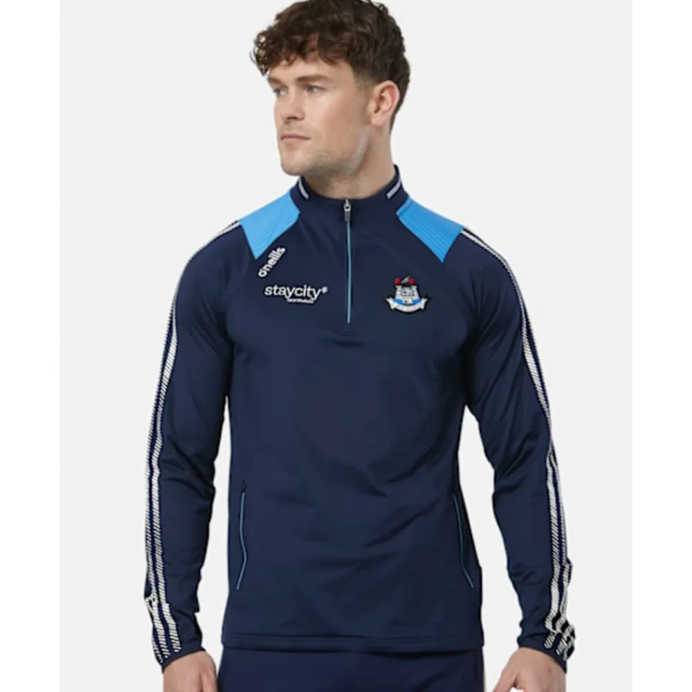 New O'Neills Adults Dublin Dynamo Half Zip Top Navy