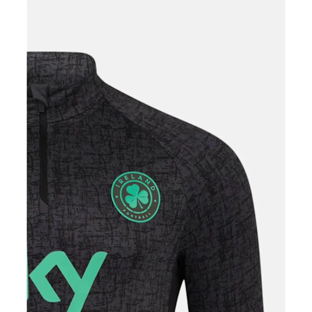 Online Castore Adults Ireland Performance Half Zip Top Black