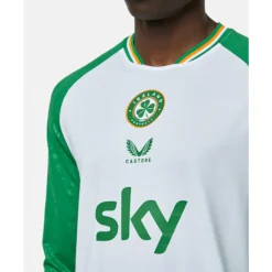 Outlet Castore Adults Ireland Pro Third Long Sleeve Jersey White