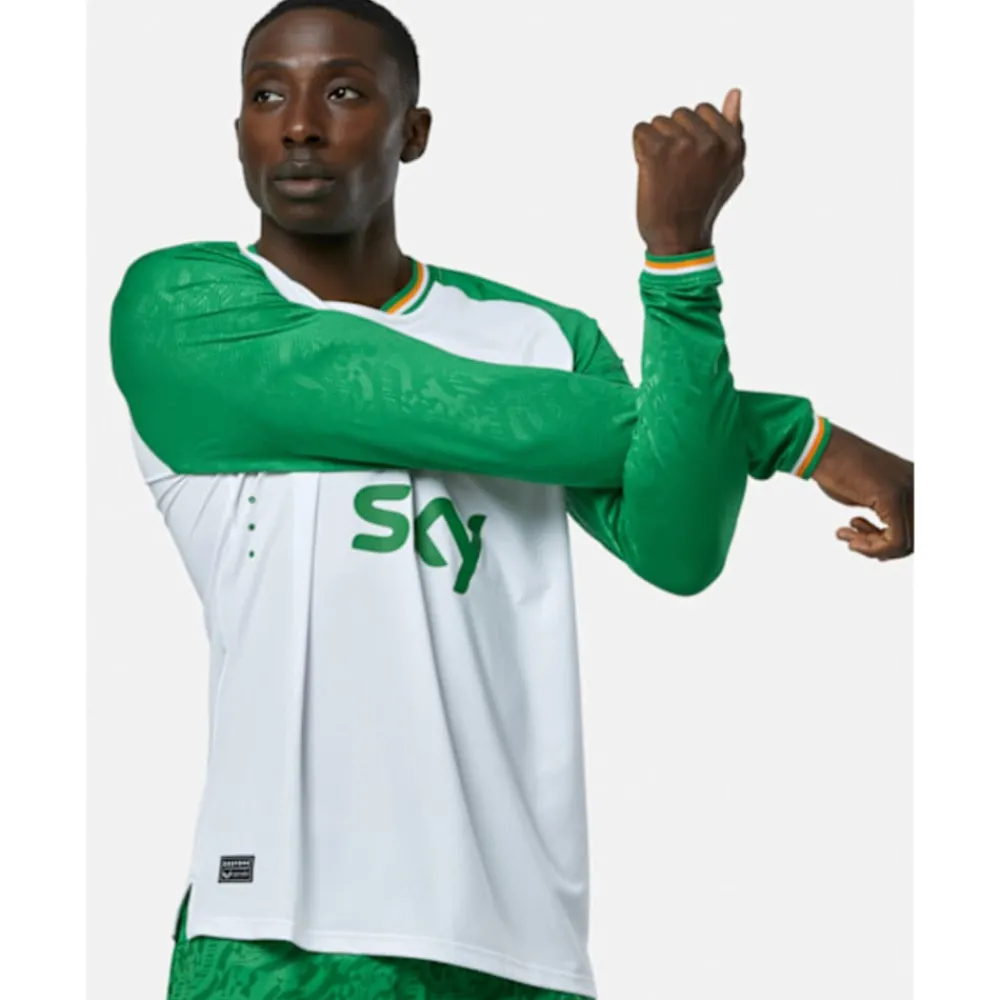 Outlet Castore Adults Ireland Pro Third Long Sleeve Jersey White