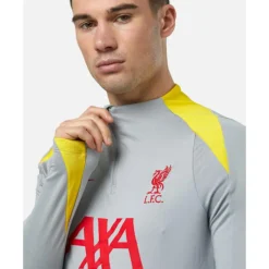 Discount Nike Adults Liverpool Strike Half Zip Top Grey