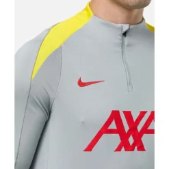 Discount Nike Adults Liverpool Strike Half Zip Top Grey