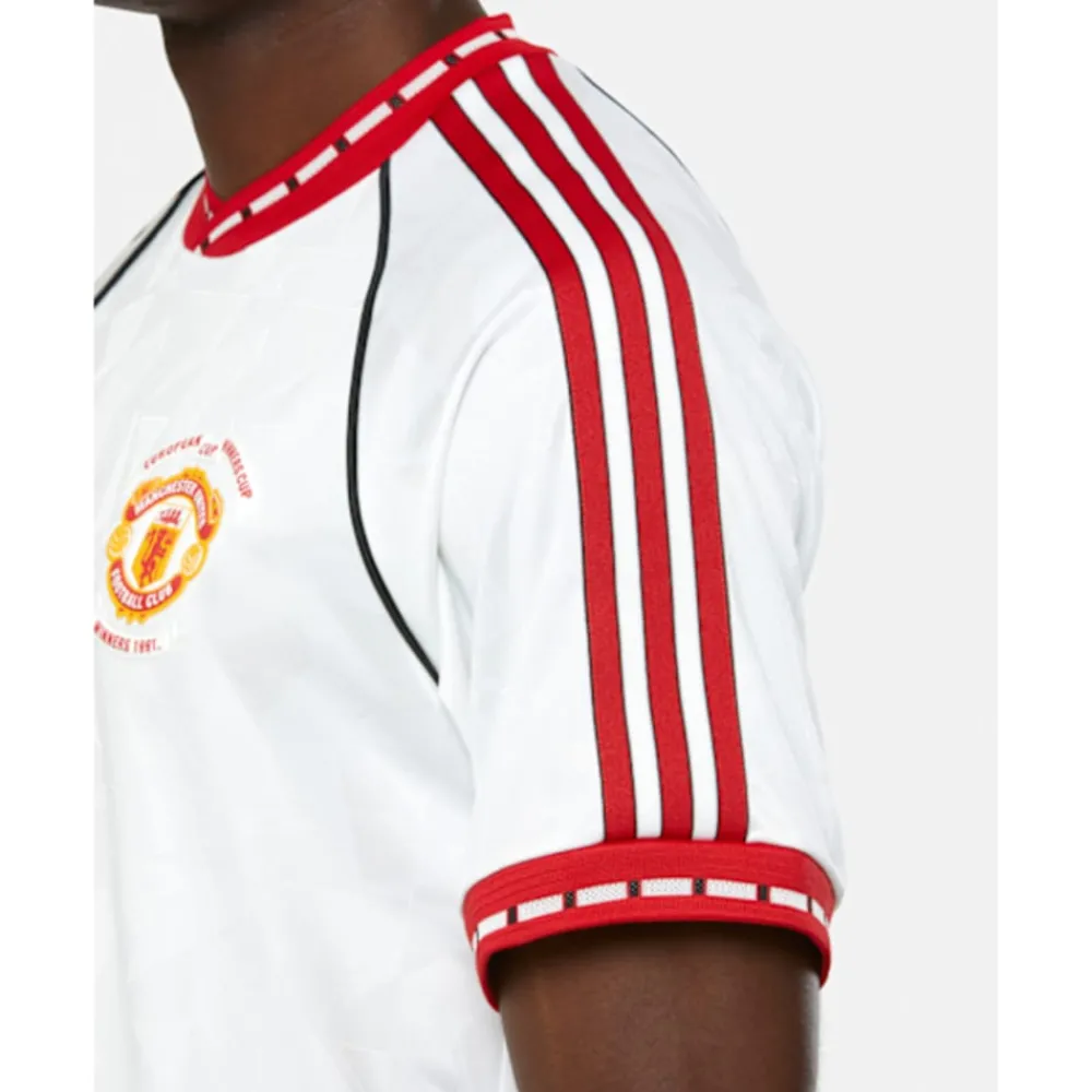 Online adidas Adults Manchester United Away Jersey 91 White