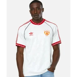 Online adidas Adults Manchester United Away Jersey 91 White