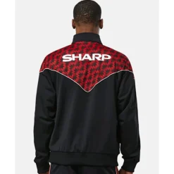 New adidas Adults Manchester United Track Jacket Black