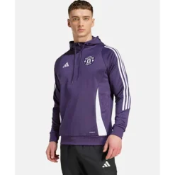 Sale adidas Adults Manchester United Training Hoodie Purple