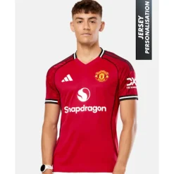 Sale adidas Adults Manchester United 25/26 Home Jersey Red
