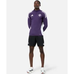 Online adidas Adults Manchester United Training Half Zip Top Purple