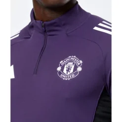 Online adidas Adults Manchester United Training Half Zip Top Purple