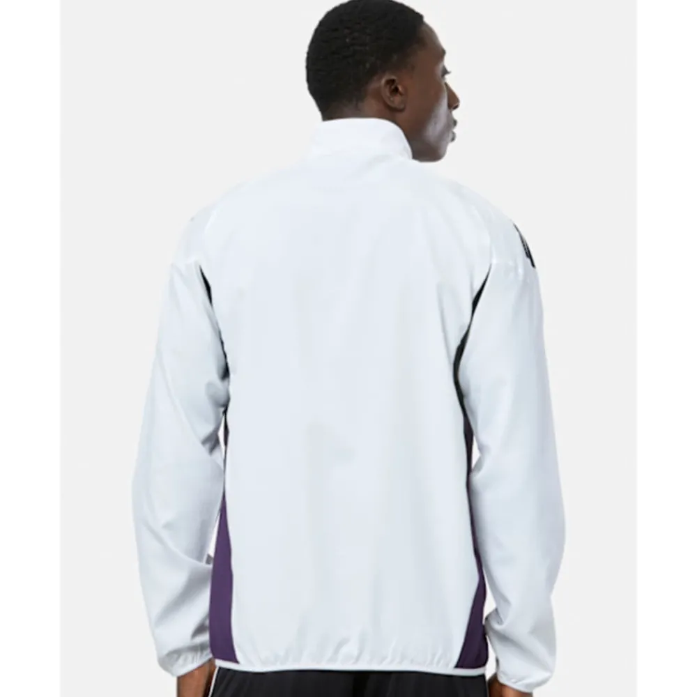 New adidas Adults Manchester United Presentation Jacket White