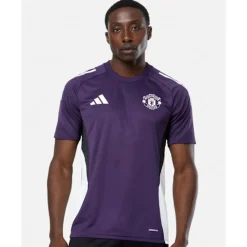 Clearance adidas Adults Manchester United Training T-Shirt Purple