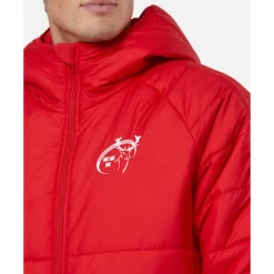 New adidas Adults Munster Itavic 3 Stripe Jacket Red