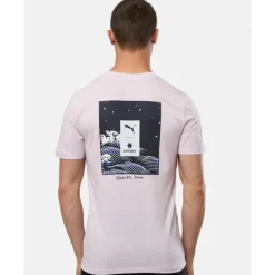 New Puma Adults X SaySky Running Performance Jersey T-Shirt Pink