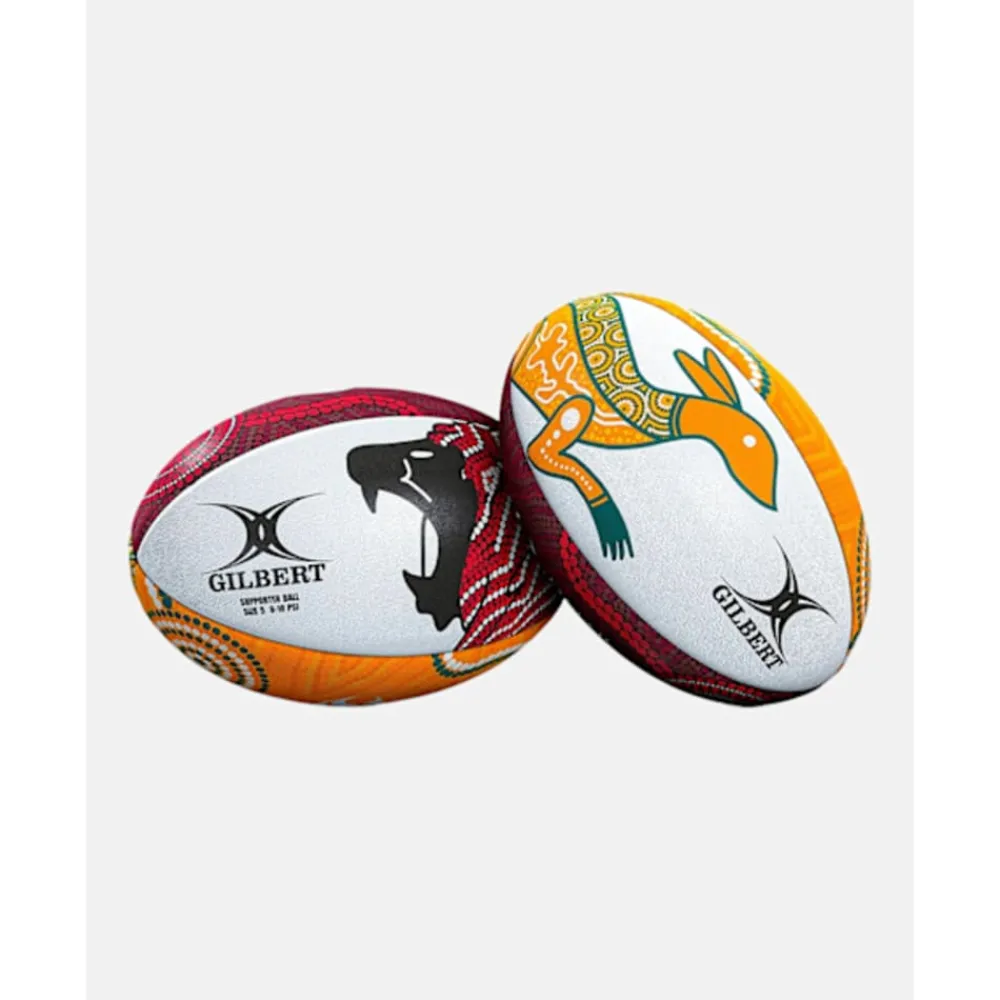 Clearance Gilbert British and Irish Lions Supporter Ball Size 5 White