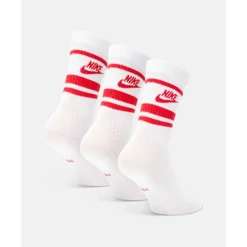 Sale Nike Essentials 3 Pack Crew Socks White