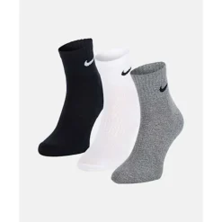 Discount Nike Everyday 3 Pack Ankle Cushion Socks Assorted