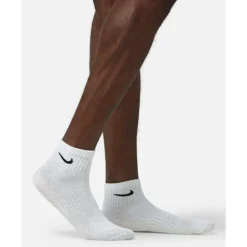 Hot Nike Everyday Ankle 3 Pack Socks White