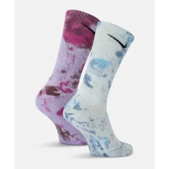 Discount Nike Everyday Plus 2 Pack Dye Crew Socks Assorted