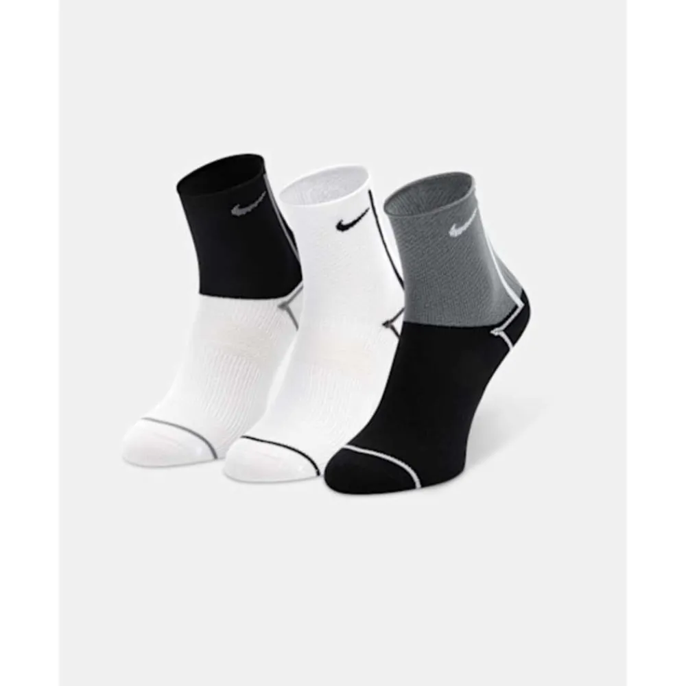 Discount Nike Everyday Plus 6 Pack Lightweight Socks White