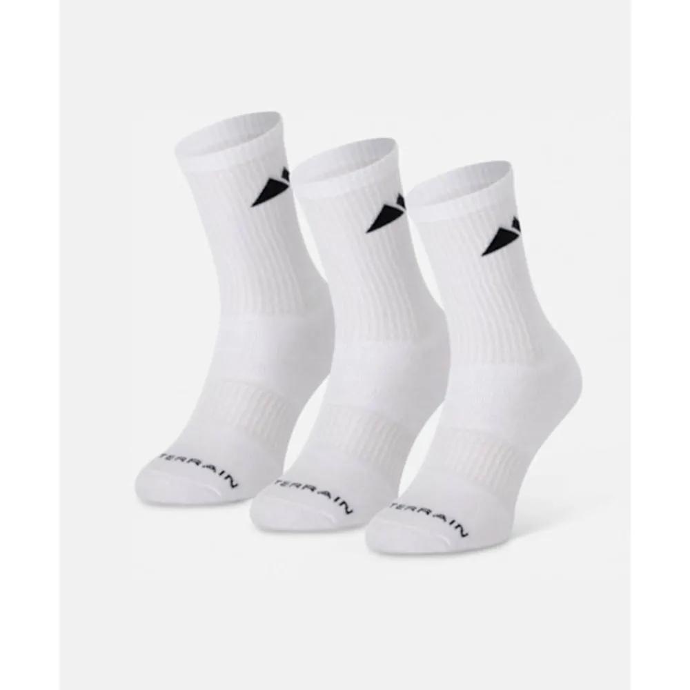 Outlet Monterrain Form Core Cushioned Crew Sock 3 Pack White