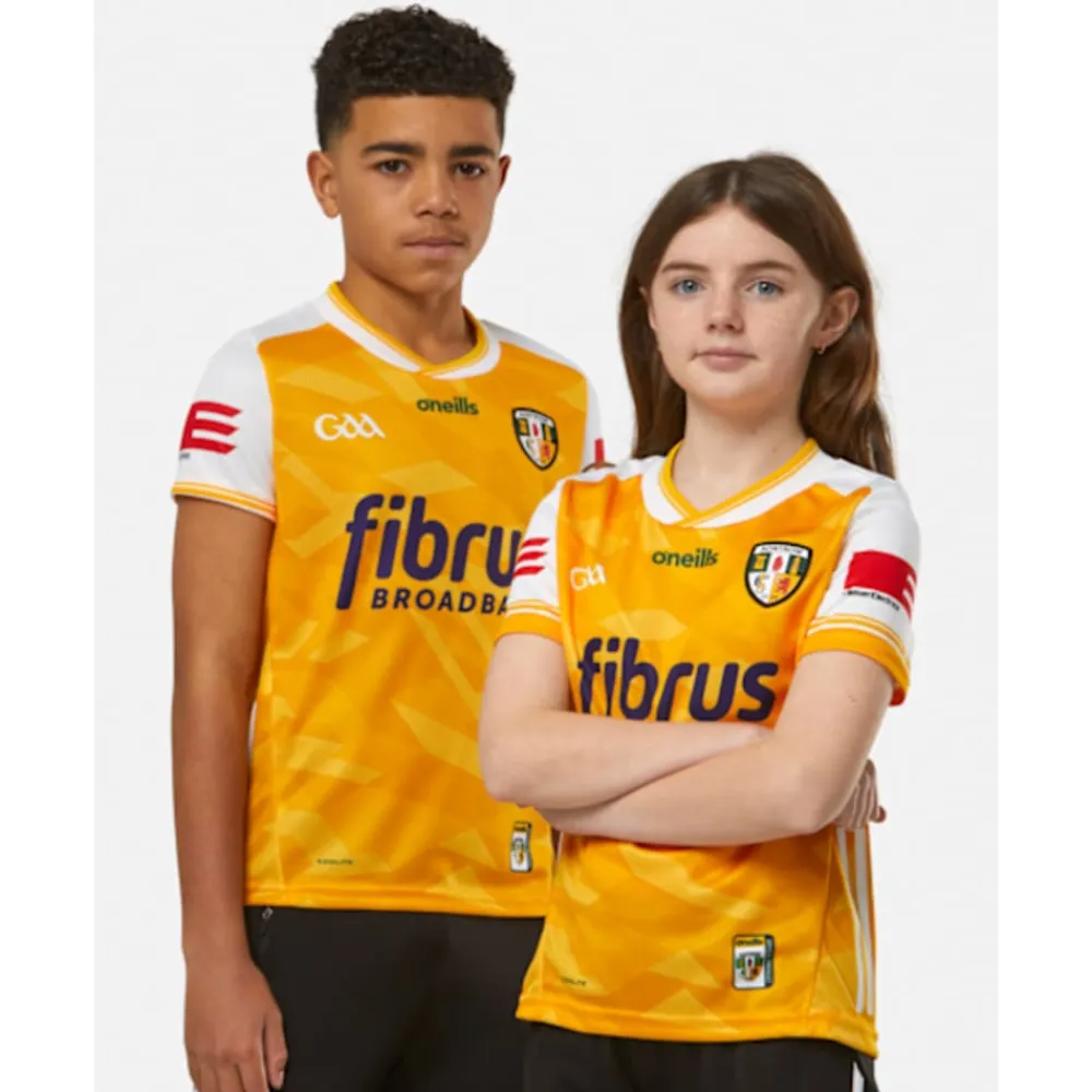 Sale O'Neills Kids Antrim 24/25 Home Jersey Yellow