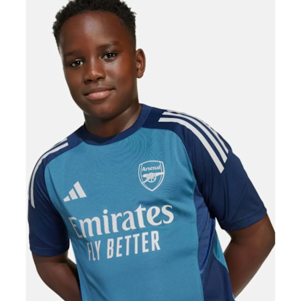 New adidas Kids Arsenal Training T-Shirt Navy