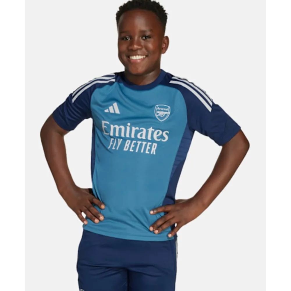 New adidas Kids Arsenal Training T-Shirt Navy