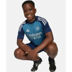 New adidas Kids Arsenal Training T-Shirt Navy