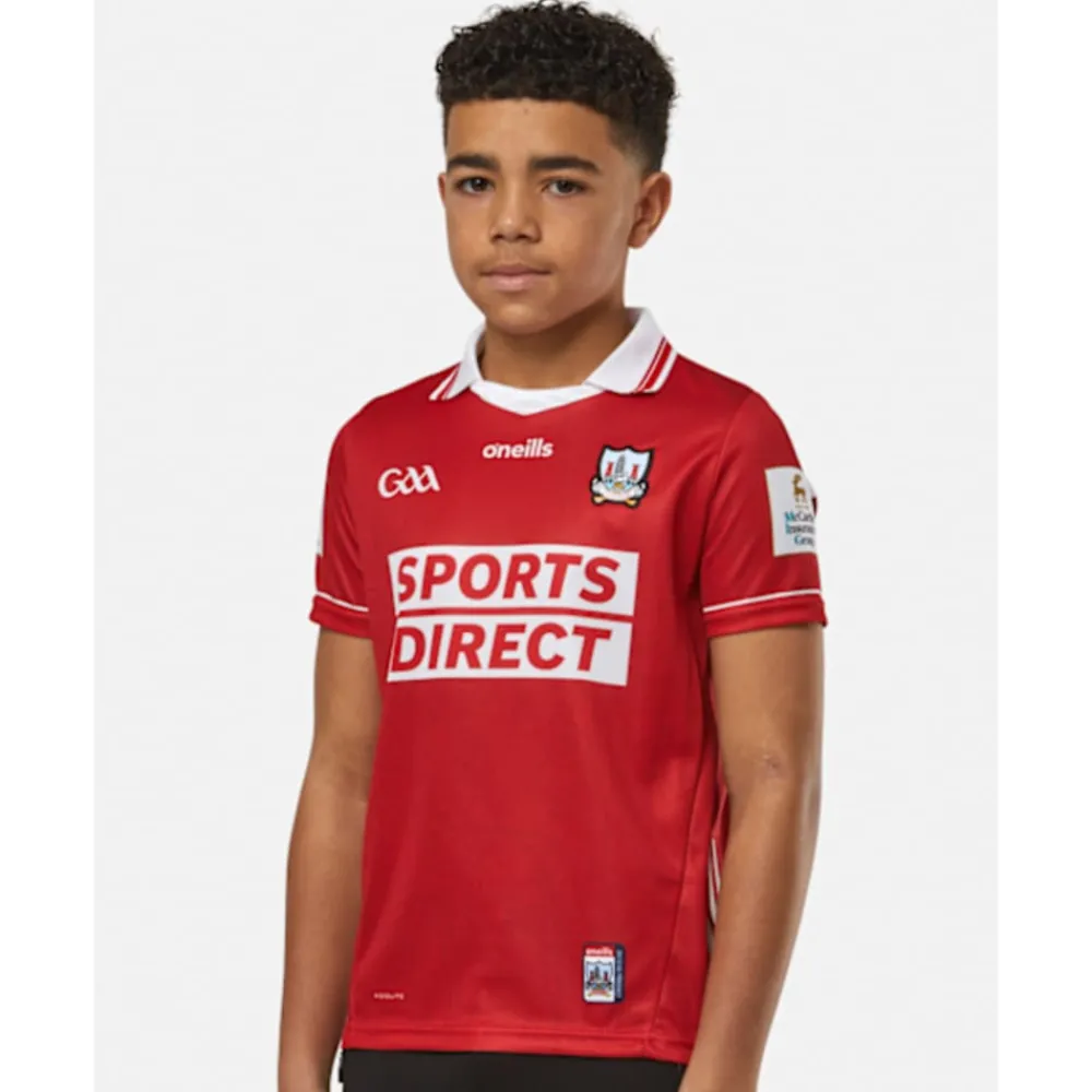 Clearance O'Neills Kids Cork 24/25 Home Jersey Red