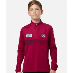 New O'Neills Kids Cork Nepal Half Zip Top Red