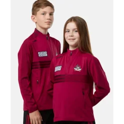New O'Neills Kids Cork Nepal Half Zip Top Red