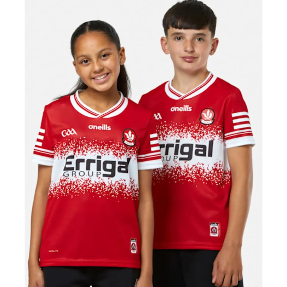 Online O'Neills Kids Derry Home Jersey Red