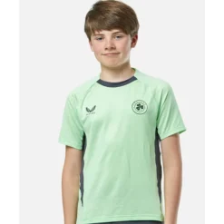 Hot Castore Kids Ireland Pro Training T-Shirt Green