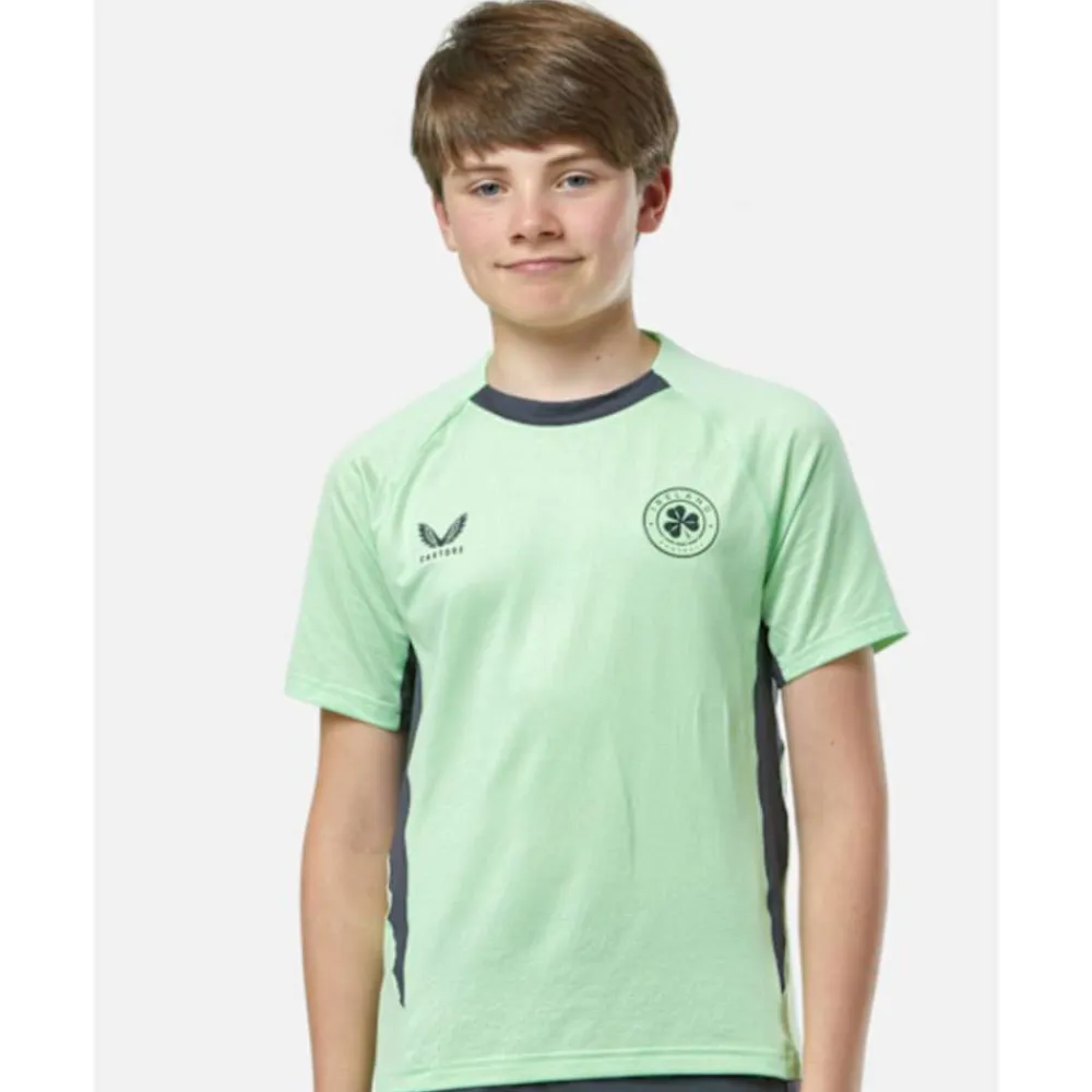 Hot Castore Kids Ireland Pro Training T-Shirt Green