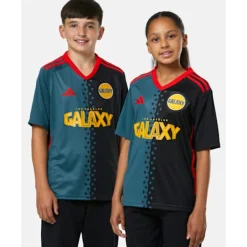 New adidas Kids LA Galaxy 24/25 Third Jersey Black