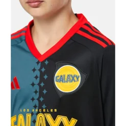 New adidas Kids LA Galaxy 24/25 Third Jersey Black