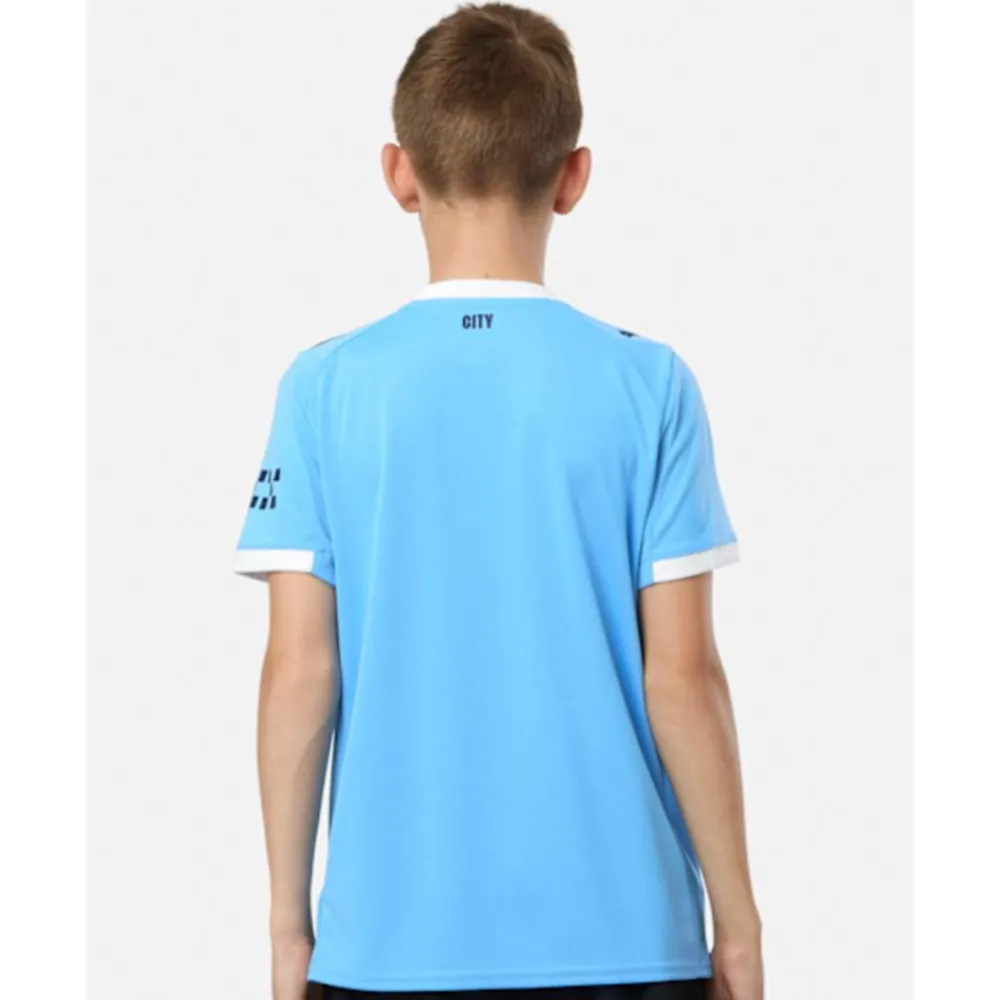 Hot Puma Kids Manchester City Home Jersey 25/26 Blue
